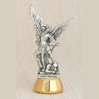 6-Pack - St. Michael Adhesive 3-inch Mini Statue
