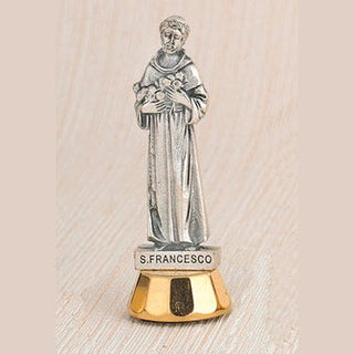 6-Pack - Saint Francis Adhesive 3-inch Mini Statue