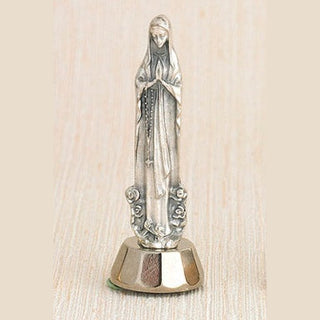6-Pack - Lady of Lourdes Adhesive 3-inch Mini Statue