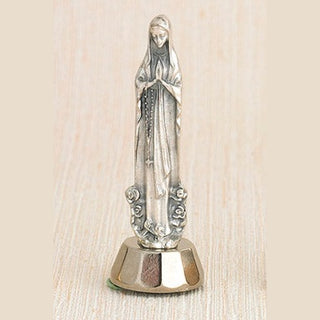 6-Pack - Lady of Lourdes Adhesive Car Statuette