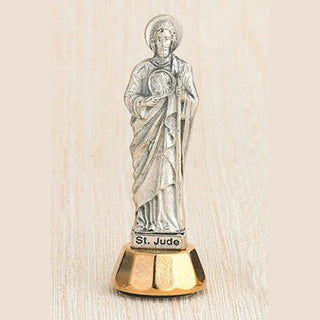 6-Pack - Saint Jude Adhesive 3-inch Mini Statue
