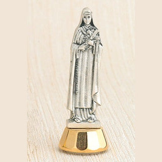 6-Pack - St Therese of Lisieux Mini Statue with adhesive base