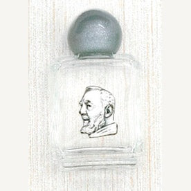 12-Pack - Holy Water Glass Bottle - Padre Pio