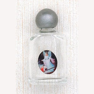 12-Pack - Glass Holy Water Bottle with Image of Guardian Angel