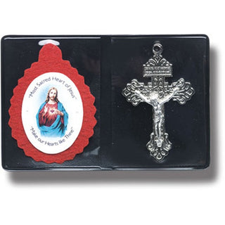 10-Pack - Crucifix And Badge In Folder