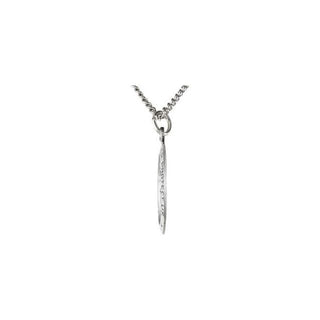 Sterling Silver 12x9 mm Oval St. Christopher 18" Necklace
