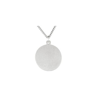 Sterling Silver St. Michael Medal 24" Necklace