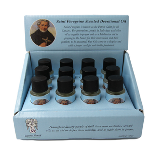 24-Pack - Saint Peregrine Devotional Oil Lily of the Valley Scent