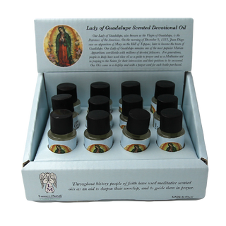 24-Pack - Lady of Guadalupe Devotional Oil Rose of Sharon Scent