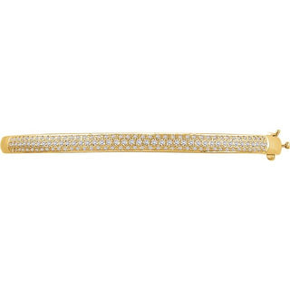 14K Yellow 1 CTW Natural Diamond PavÃ© 7" Bracelet