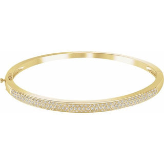 14K Yellow 1 CTW Natural Diamond PavÃ© 7" Bracelet