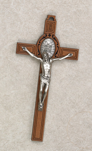 8 inch Wood St Benedict Cross