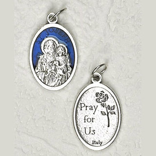 25-Pack - 3/4 inch Pendant with Blue Enamel St Joseph