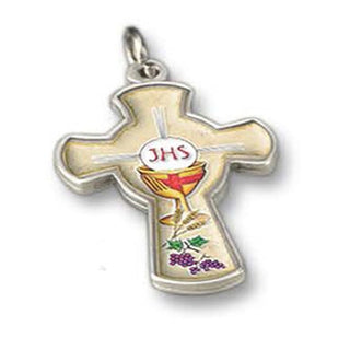 Bulk 2 Inch First Communion Silver Tone Cross