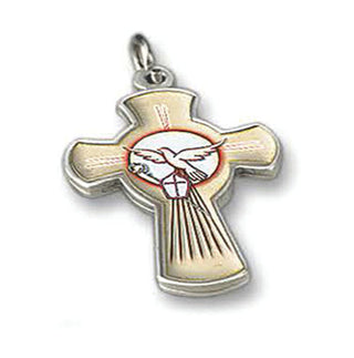 Bulk 2 Inch Holy Spirit Gold Tone Cross