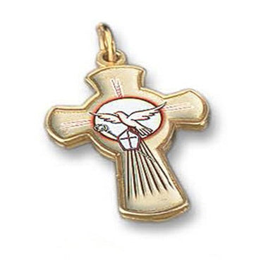 Bulk 2 Inch Holy Spirit Silver Tone Cross | Catholic Shop ...
