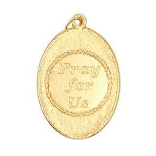 Bulk Lady of Guadalupe Gold and Silver Toned 1-1/2-inch Oval Medal Upper Half
