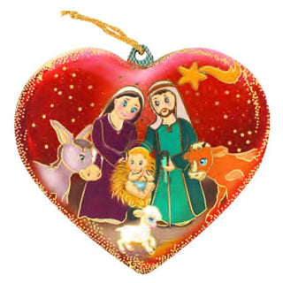 6-pack - Heart Shaped Holy Family with Animals