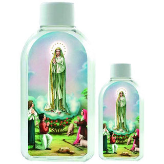 Large Plastic Holy Water Bottle - Lady of Fatima 12-pack