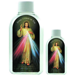 Large Plastic Holy Water Bottle - Divine Mercy 12-pack