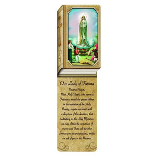 Book Shaped Laminated Bookmarks - Our Lady of Fatima 25-pack