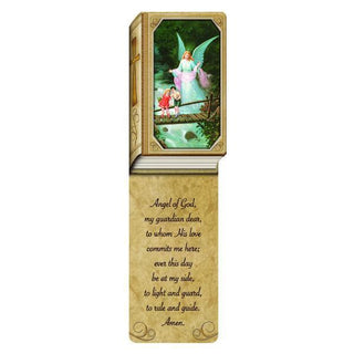 Book Shaped Laminated Bookmarks - Guardian Angel 25-pack