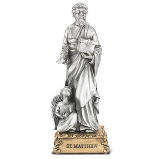 4" Pewter Statue St Matthew Gift Boxed