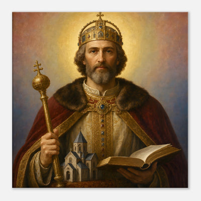 St. Stephen of Hungary - Devotional Canvas