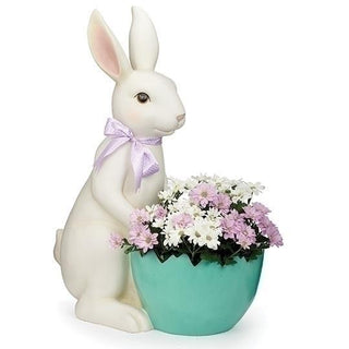 27.75-Inch Bunny Egg Planter