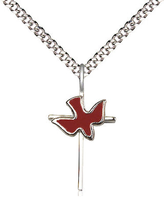 Sterling Silver Cross Holy Spirit Medal Religious Jewelry