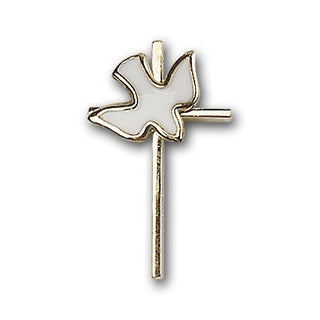 14K Gold Cross / Holy Spirit Pendant