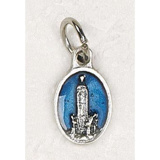 Bulk Our Lady of Fatima Oval Blue Enamel Bracelet Medals