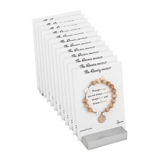 18-Piece Set Child Rosary Bracelet With Display