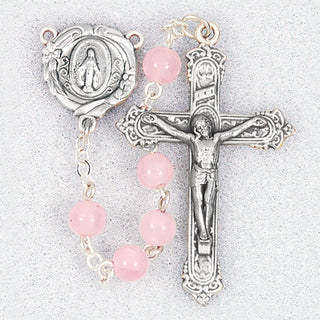 6MM Rose Quartz Bead Rosary Box In 320 Box