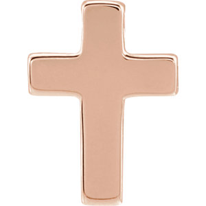 14K Rose Petite Cross Slide Pendant