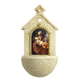 St. Joseph Resin Holy Water Font
