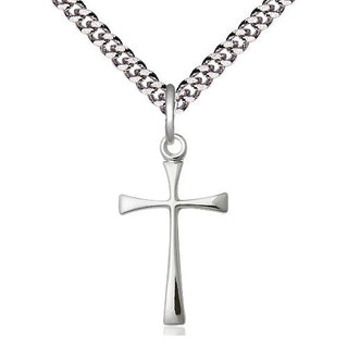 Sterling Silver Maltese Cross Medal Religious Jewelry