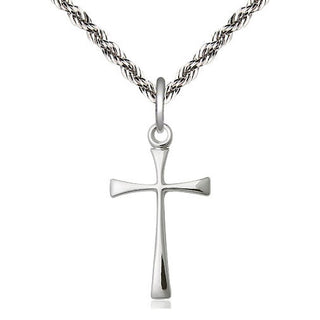 Sterling Silver Maltese Cross Medal Religious Jewelry