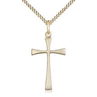 14kt Gold Filled Maltese Cross Medal Catholic Jewelry