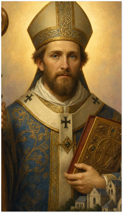 St. Oswald of Worcester Holy Cards