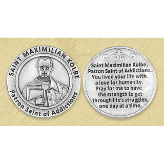 Bulk Healing Saint - Saint Maximilian Kolbe Pocket Token