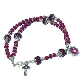 Red Double Strand Bracelet with Lobster Claw Clasp 4-pack