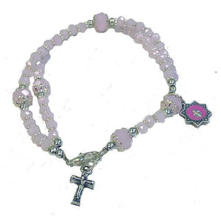 Lavender Double Strand Bracelet with Lobster Claw Clasp 4-pack