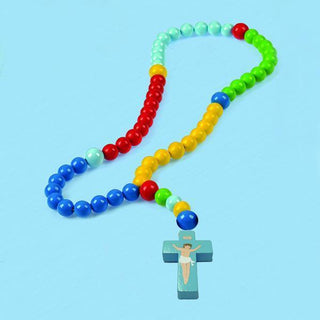 Rosary for Babies and Children with Blue Cross