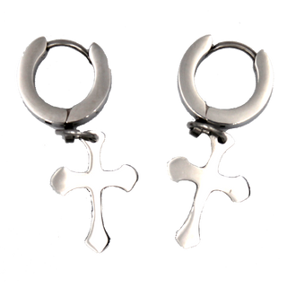 Bulk Stainless Steel Cross Earrings