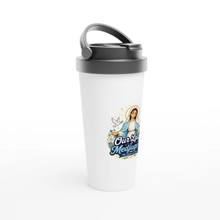 Our Lady of Medjugorje Queen of Peace Travel Mug - view 2
