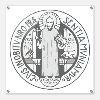 St. Benedict Medal Acrylic Wall Plaque