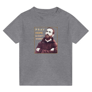 'Pray, Hope & Don't Worry' St. Pio Baby T-Shirt - view 5