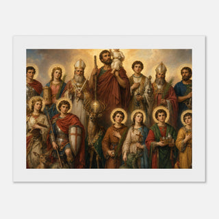 The Fourteen Holy Helpers Framed Print - view 4