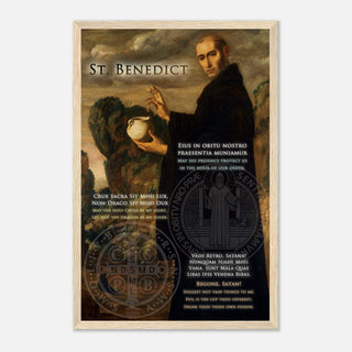 St. Benedict Prayer Framed Print